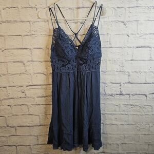 Victorias Secret Pink Crochet Dress Small